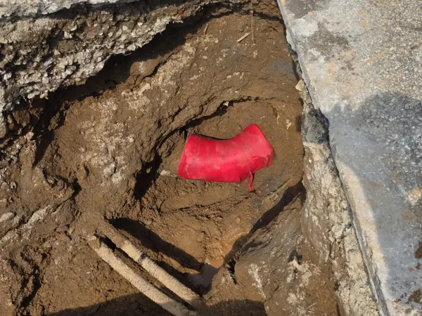 포천 어린이과학관 강관 엘보 용접부 크랙 보수 작업