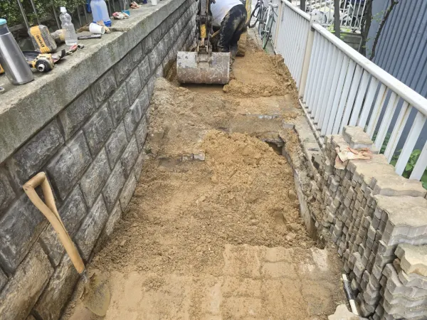 수지 공동주택 스프링클러 강관 부식 부위 추가 굴착